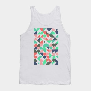 Colourful Geometric Animated Pattern Tank Top